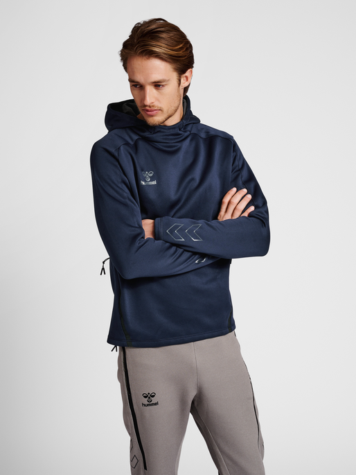 hmlCIMA XK HOODIE, MARINE, model