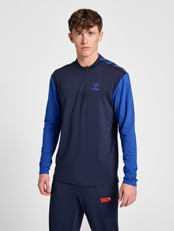 hmlPRO GRID HALF ZIP TRAINING L/S, MARITIME BLUE, model