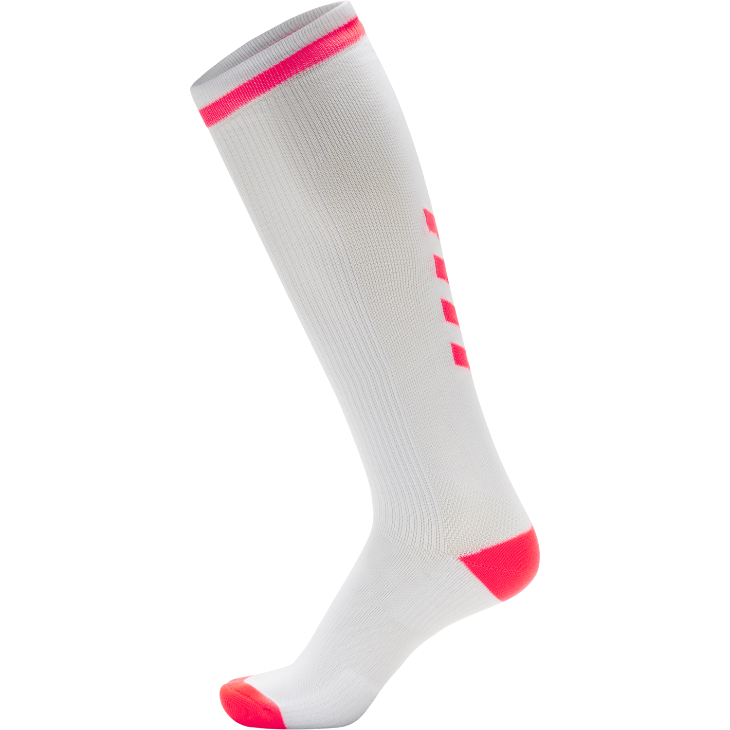 ELITE INDOOR SOCK HIGH, WHITE/DIVA PINK, packshot