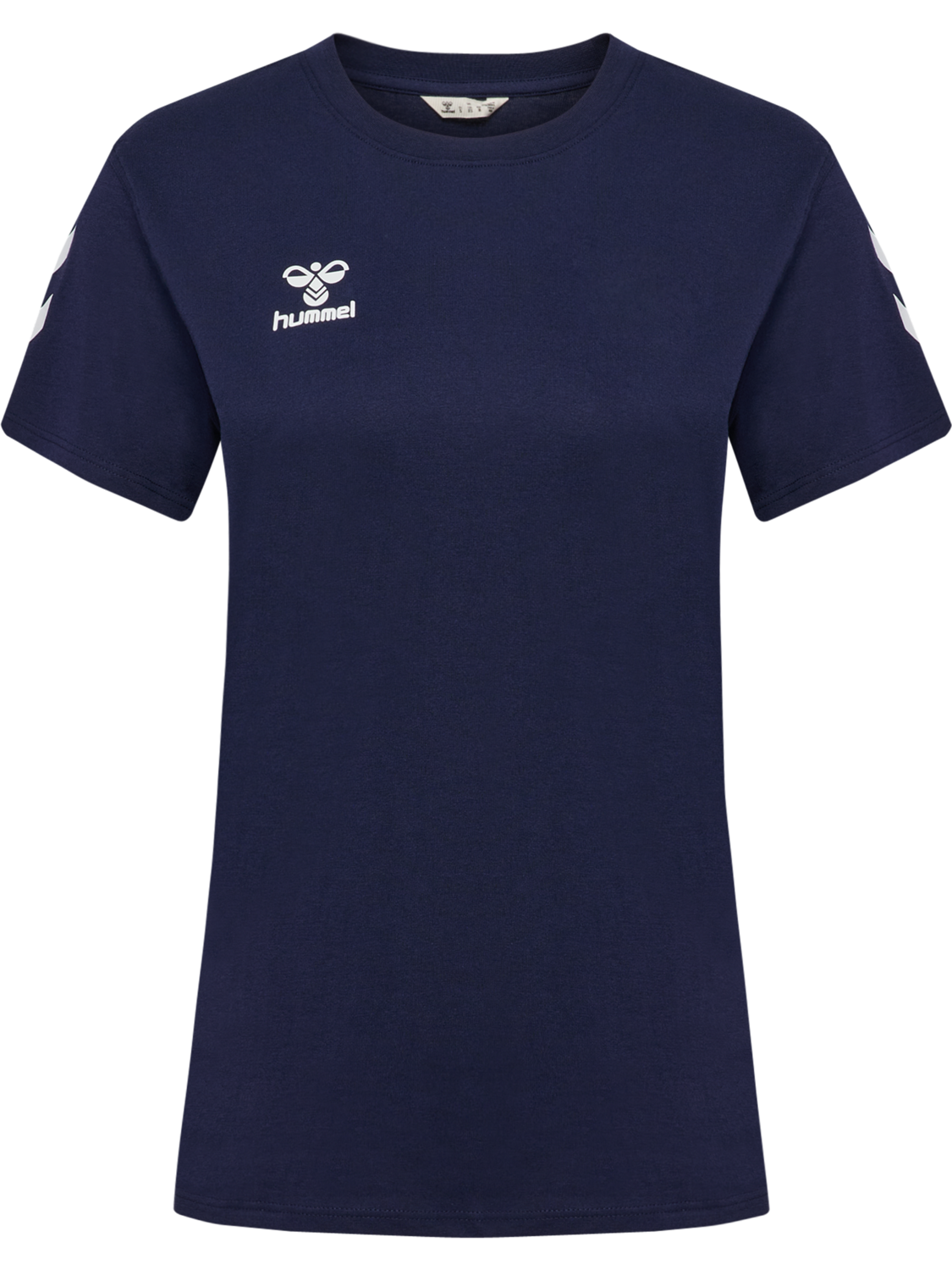 hmlGO 2.0 CHEVRON T-SHIRT S/S WOMAN, MARINE, packshot