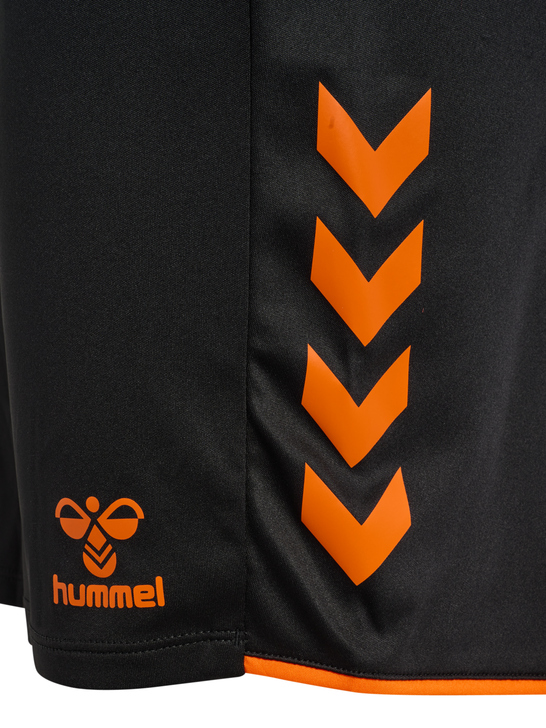 hmlCORE 2.0 SHORTS WOMAN, BLACK/ORANGE TIGER, packshot