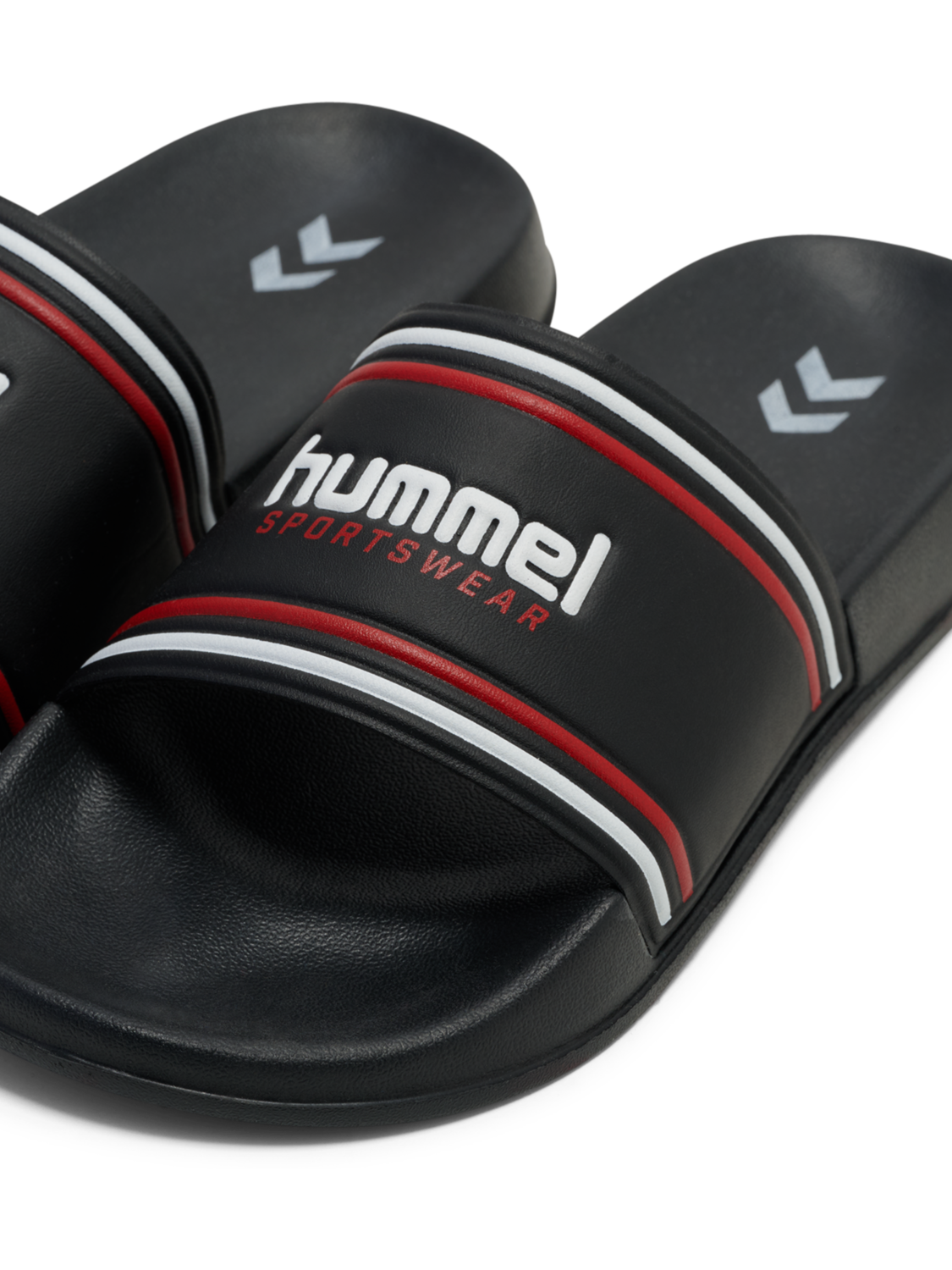 POOL SLIDE RT, BLACK/WHITE/RED, packshot