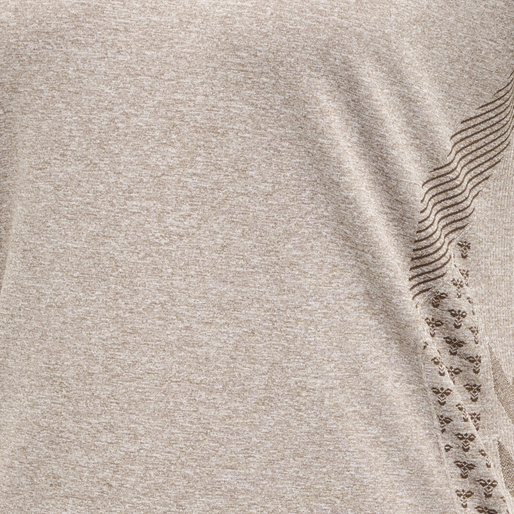 hmlCI SEAMLESS T-SHIRT, DRIFTWOOD MELANGE, packshot