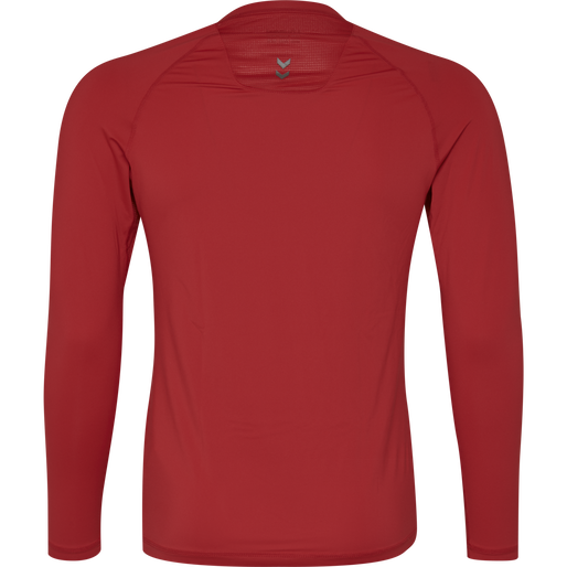 HUMMEL FIRST PERFORMANCE KIDS JERSEY L/S, TRUE RED, packshot