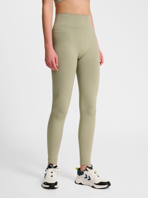 hmlHIIT SEAMLESS HIGH WAIST TIGHTS, SEAGRASS, model