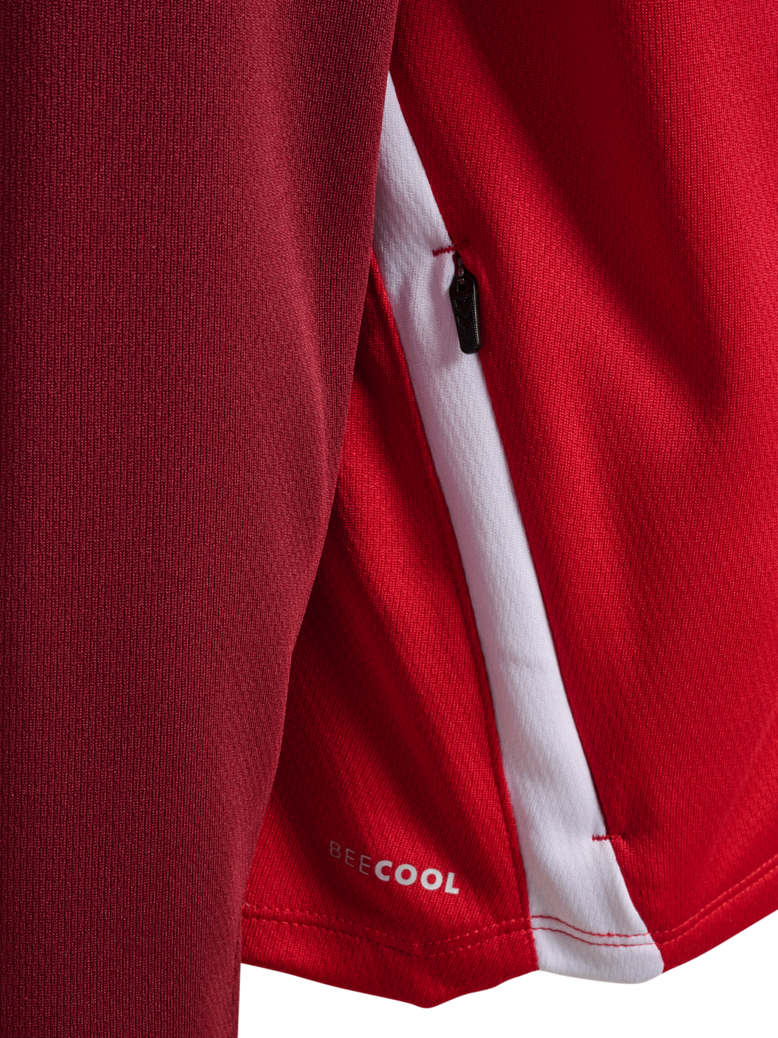 hmlLEAD 2.0 ZIP HOODIE KIDS, TRUE RED/MAROON, packshot