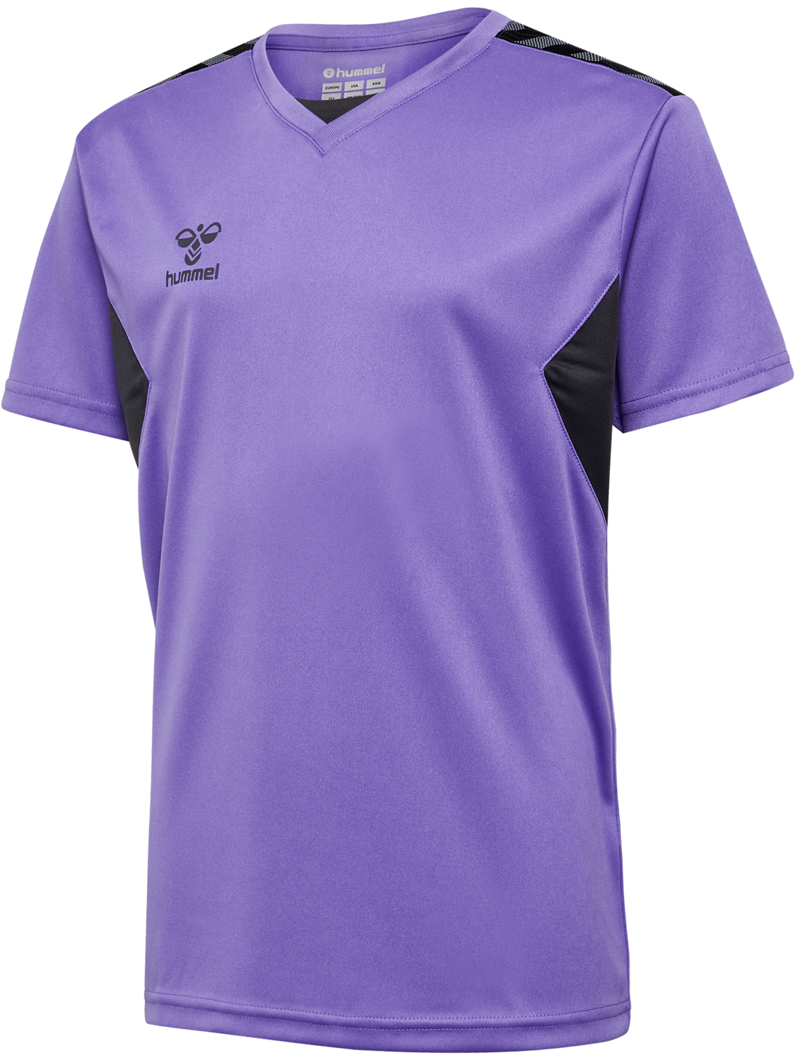 hmlAUTHENTIC PL JERSEY S/S KIDS, DAHLIA PURPLE/ASPHALT, packshot
