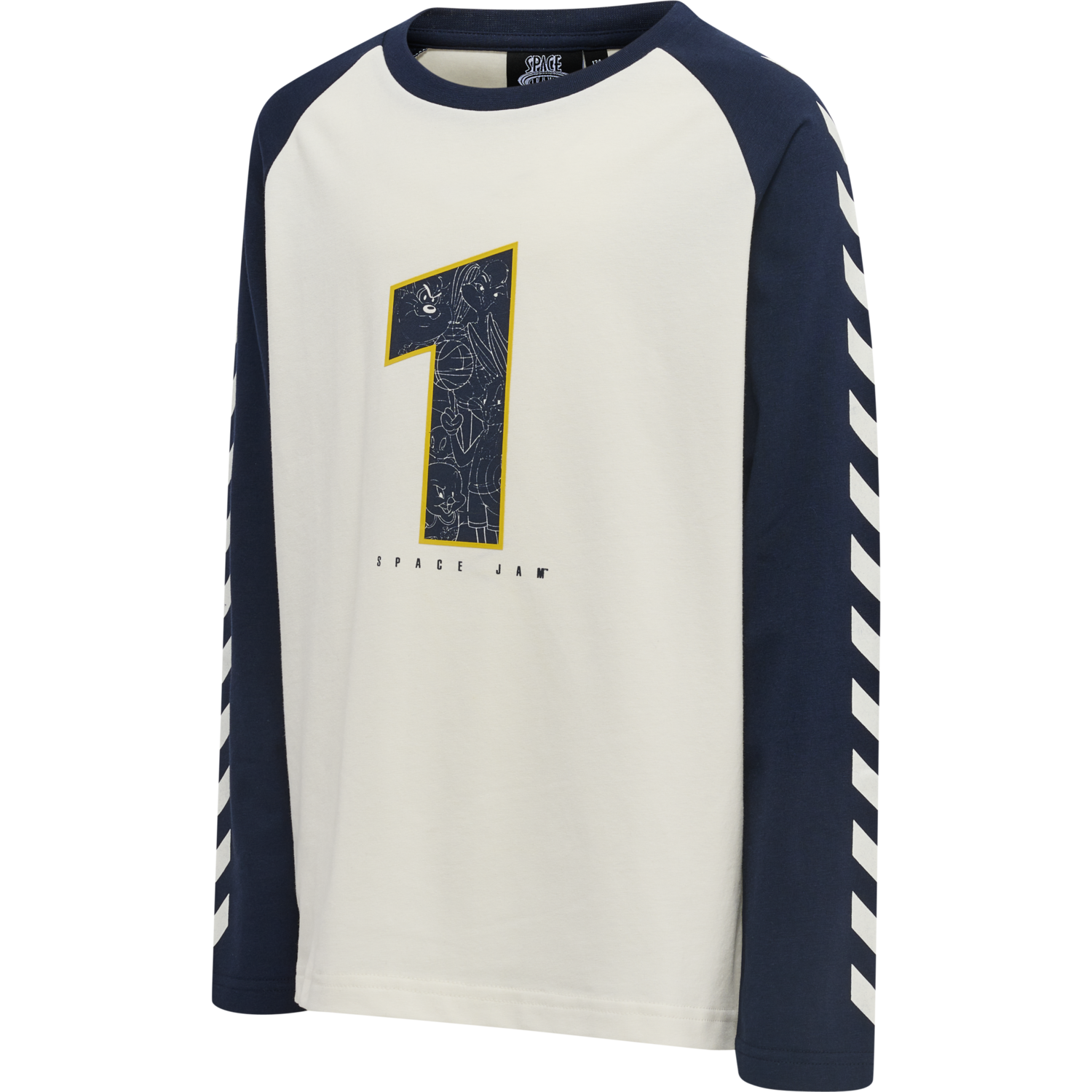 hmlSPACE JAM BOYS T-SHIRT L/S, MARSHMALLOW, packshot