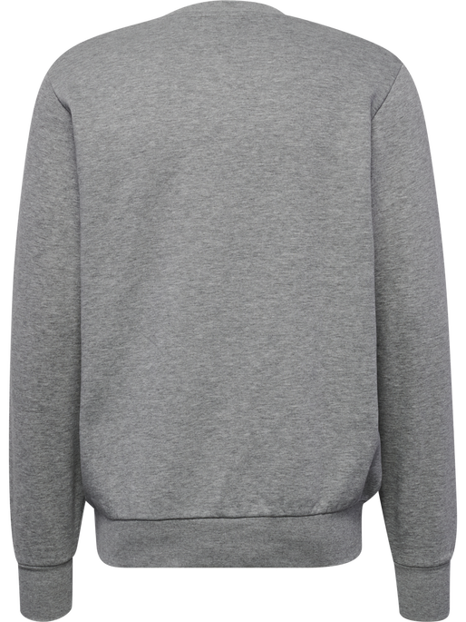hmlGRAPHIC CREWNECK, GREY MELANGE, packshot