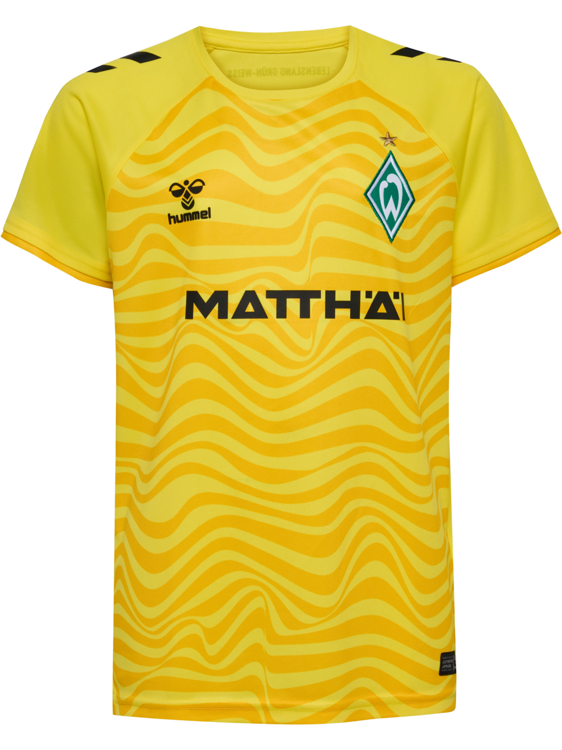 WER 24/25 GK JERSEY S/S KIDS, BLAZING YELLOW, packshot