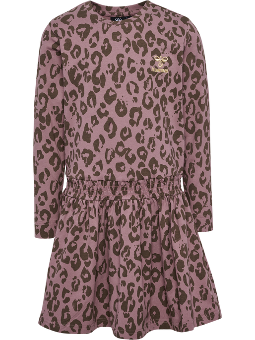 hmlMUSSE DRESS L/S, TWILIGHT MAUVE hmlMUSSE DRESS L/S, TWILIGHT MAUVE, packshot