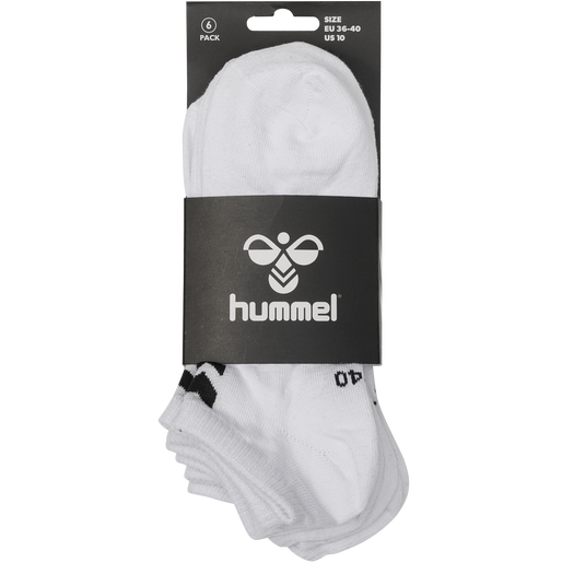 hmlCHEVRON 6-PACK ANKLE SOCKS, WHITE, packshot