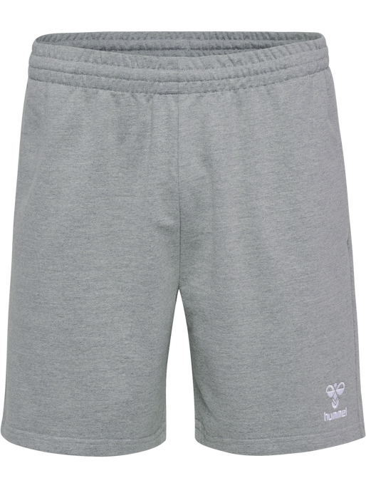 hmlGO 2.0 SWEATSHORTS, GREY MELANGE, packshot