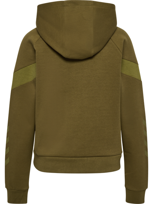 hmlTRAVEL SWEAT HOODIE WOMAN, MILITARY OLIVE, packshot