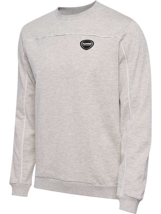 hmlLGC MARK SWEATSHIRT, TOFU MELANGE, packshot