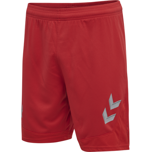 hmlLEAD POLY SHORTS, TRUE RED, packshot