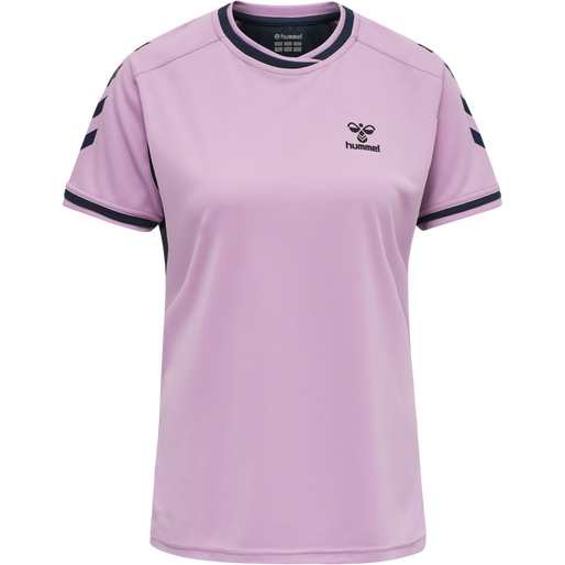 hmlACTION POLY JERSEY S/S WOMAN, ORCHID, packshot