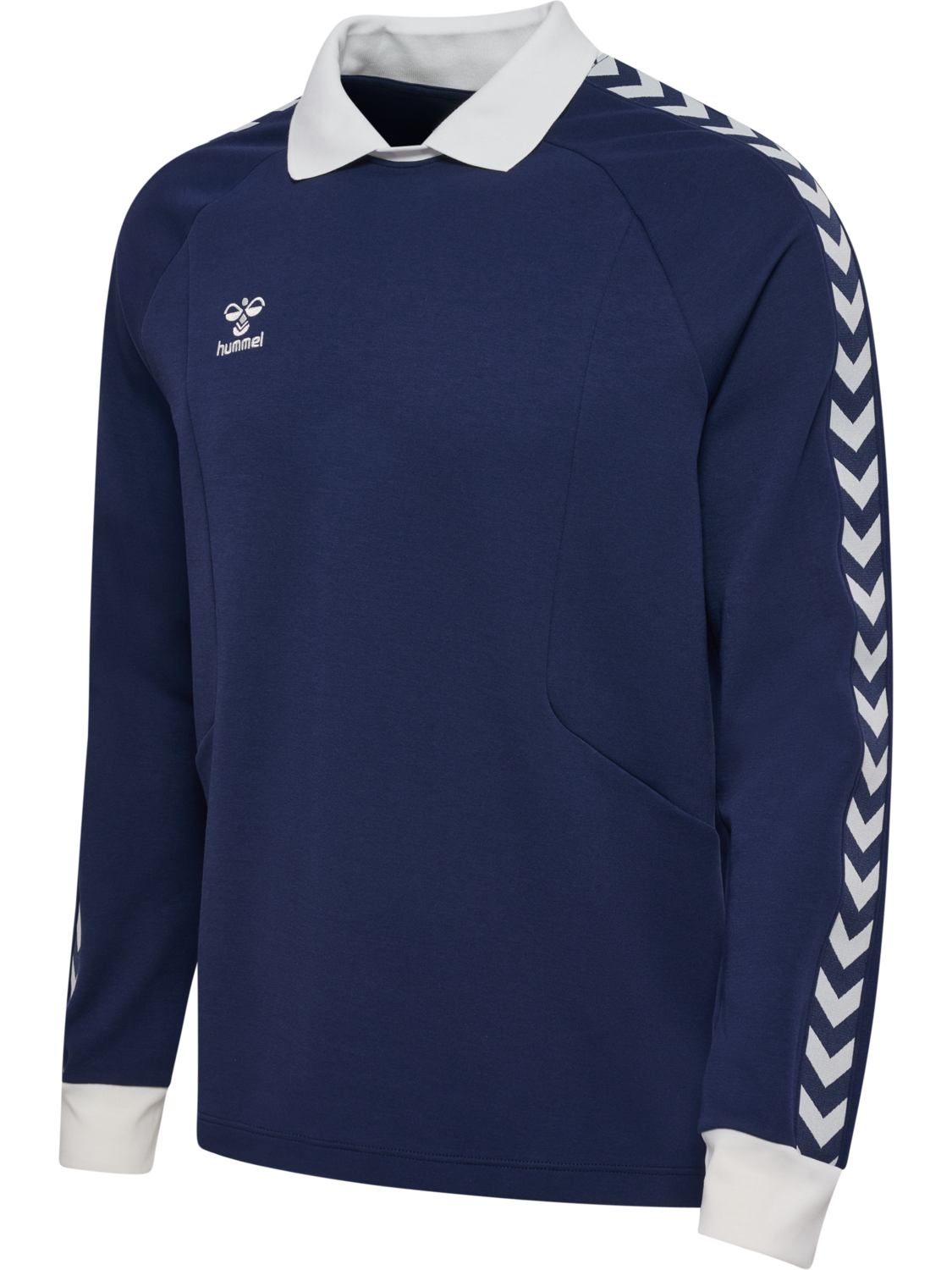 hmlROOT POLO L/S, MARINE, packshot