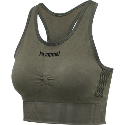 HUMMEL FIRST SEAMLESS BRA WOMAN, GRAPE LEAF, packshot