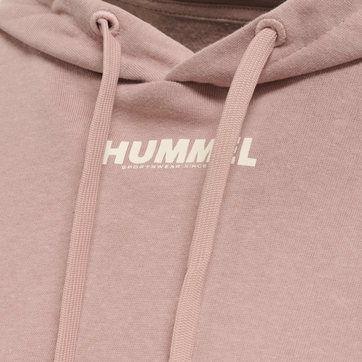 hmlLEGACY WOMAN CROPPED HOODIE, WOODROSE, packshot