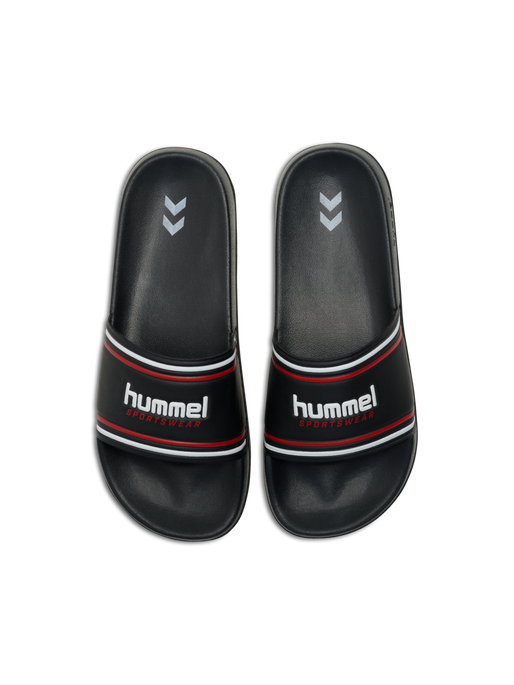 POOL SLIDE RT, BLACK/WHITE/RED, packshot