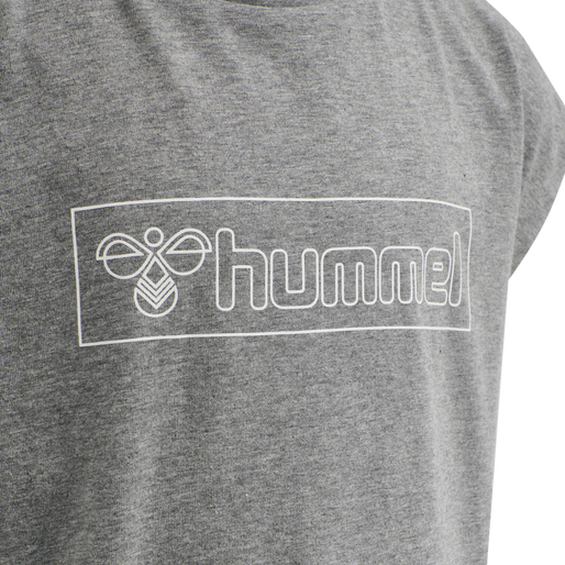 hmlBOXLINE T-SHIRT S/S, MEDIUM MELANGE, packshot