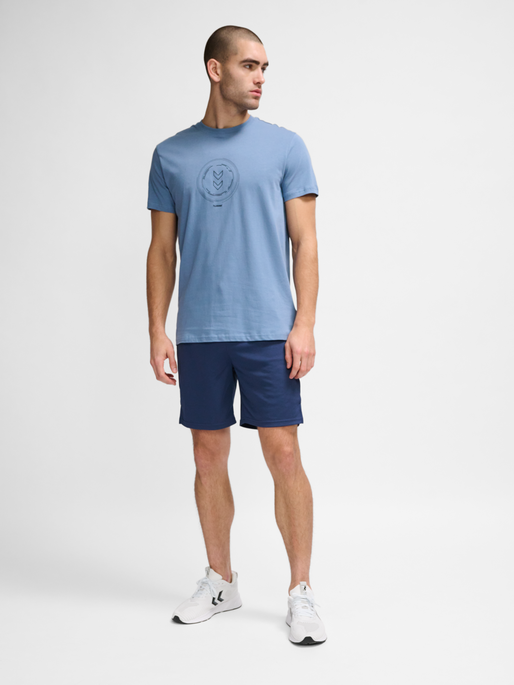 hmlACTIVE CIRCLE CO TEE S/S, CORONET BLUE, model