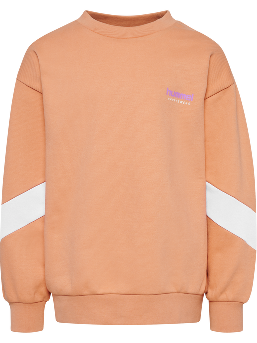 hmlJR OVERSIZED CREW SPORTSWEAR, PEACH BLOOM hmlJR OVERSIZED CREW SPORTSWEAR, PEACH BLOOM, packshot