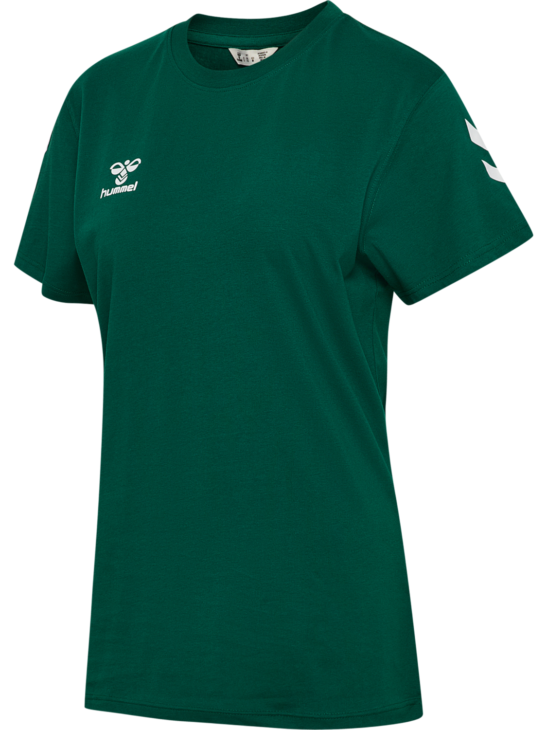 hmlGO 2.0 CHEVRON T-SHIRT S/S WOMAN, EVERGREEN, packshot