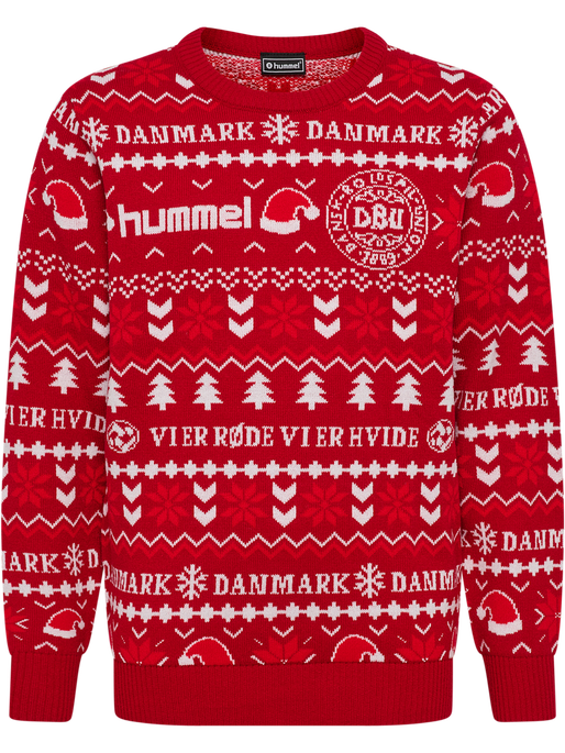 DBU FAN 25 CHRISTMAS SWEATER KIDS, TANGO RED DBU FAN 25 CHRISTMAS SWEATER KIDS, TANGO RED, packshot