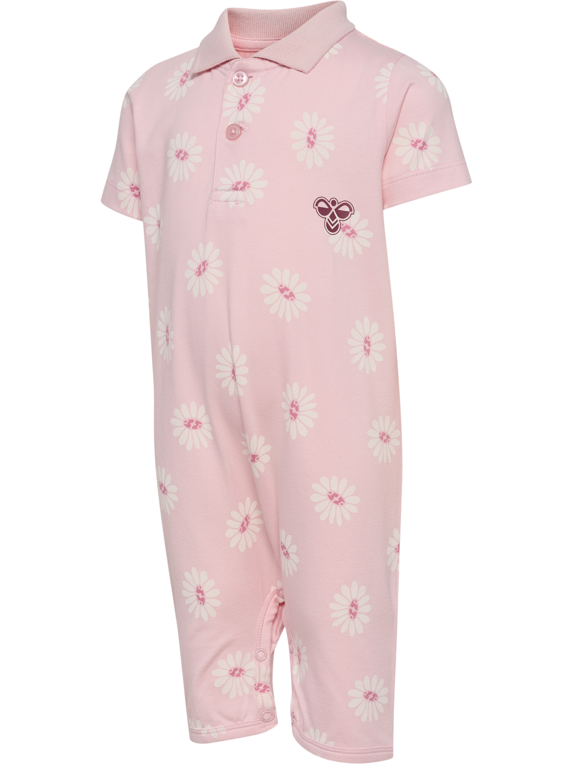 hmlMINI REG POLO BODYSUIT S/S, PALE LILAC, packshot