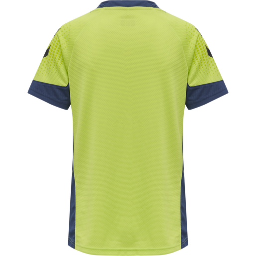 hmlLEAD WOMENS S/S POLY JERSEY, LIME PUNCH, packshot