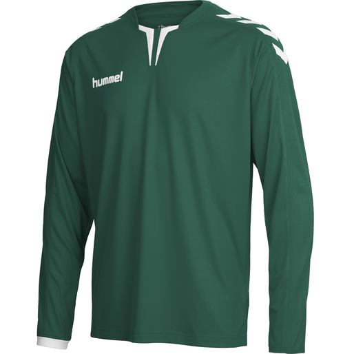 CORE LS POLY JERSEY, EVERGREEN PR, packshot