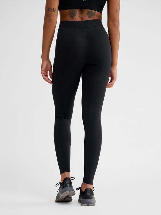 hmlELEMENTAL COTTON HW TIGHTS, BLACK, model