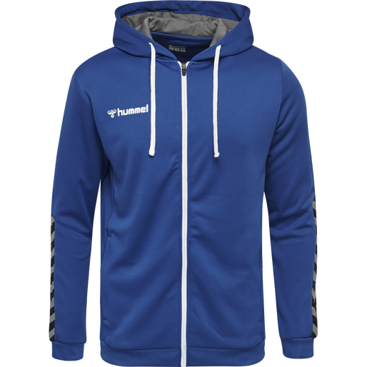 hmlAUTHENTIC KIDS POLY ZIP HOODIE, TRUE BLUE, packshot