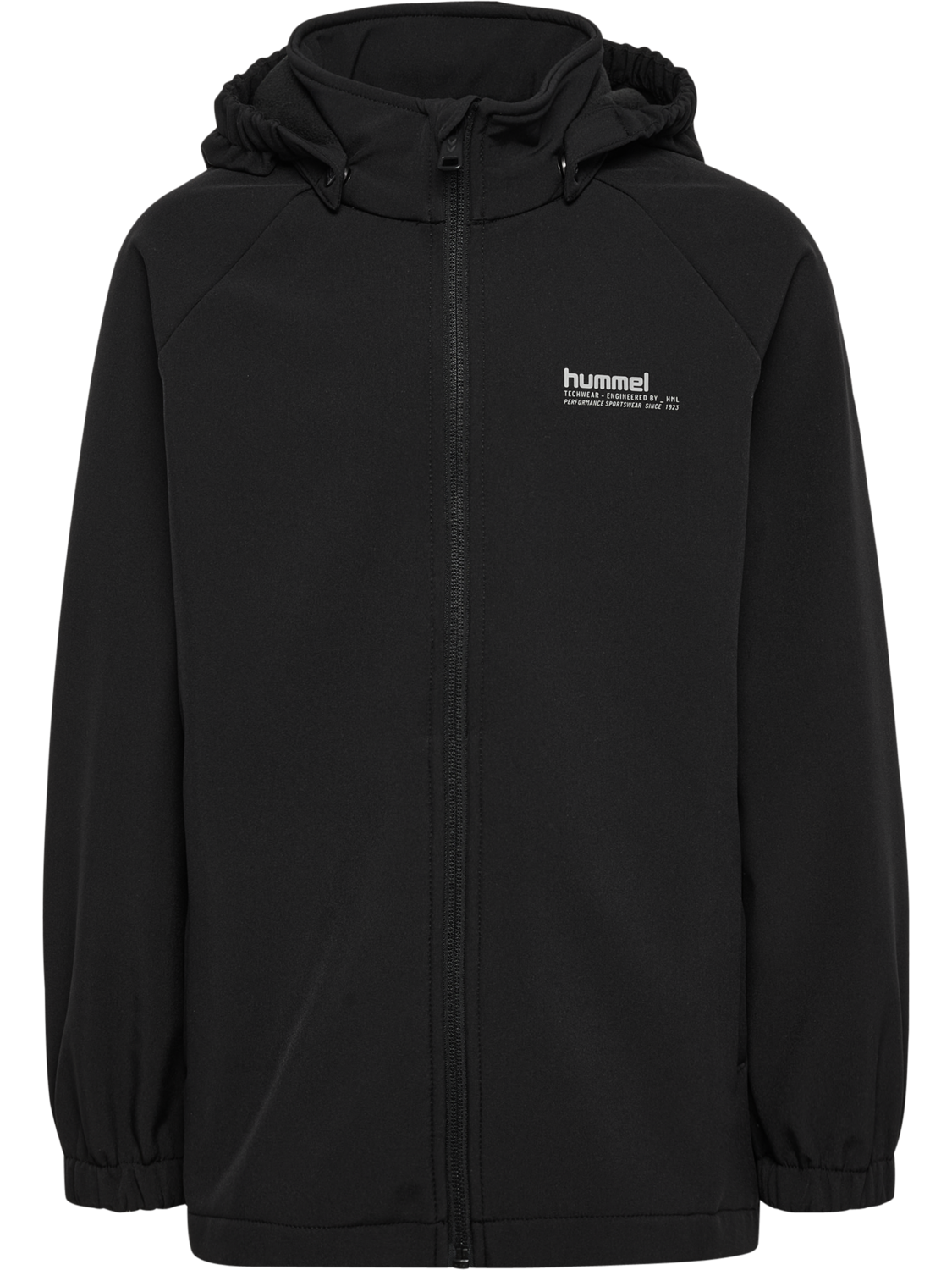 hmlJR LOOSE SOFTSHELL JACKET, BLACK, packshot
