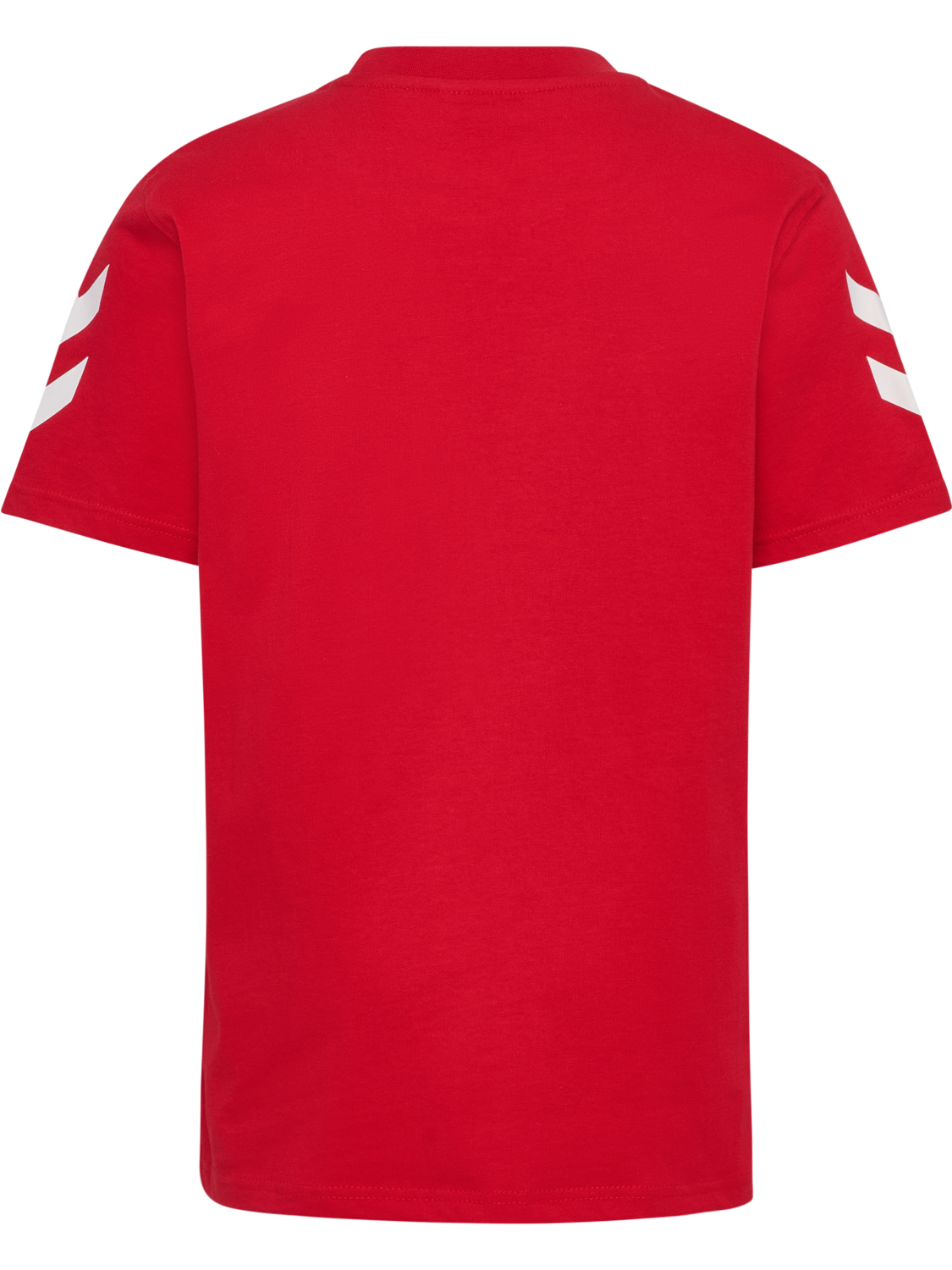 hmlGO 2.0 CHEVRON T-SHIRT S/S KIDS, TRUE RED, packshot