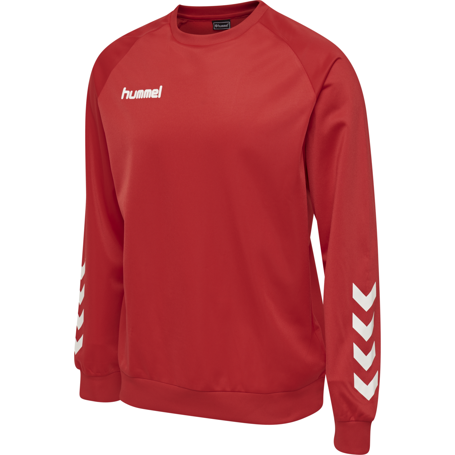 hmlPROMO POLY SWEATSHIRT, TRUE RED, packshot