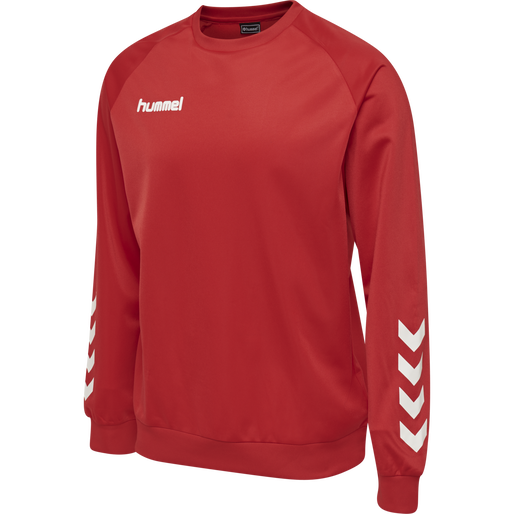 hmlPROMO POLY SWEATSHIRT, TRUE RED, packshot