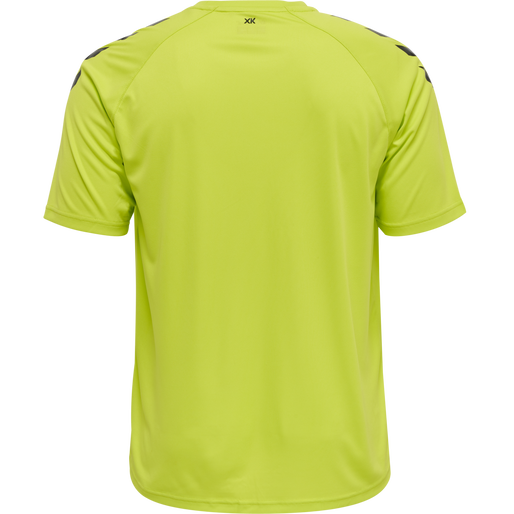 hmlCORE XK CORE POLY T-SHIRT S/S, LIME POPSICLE, packshot