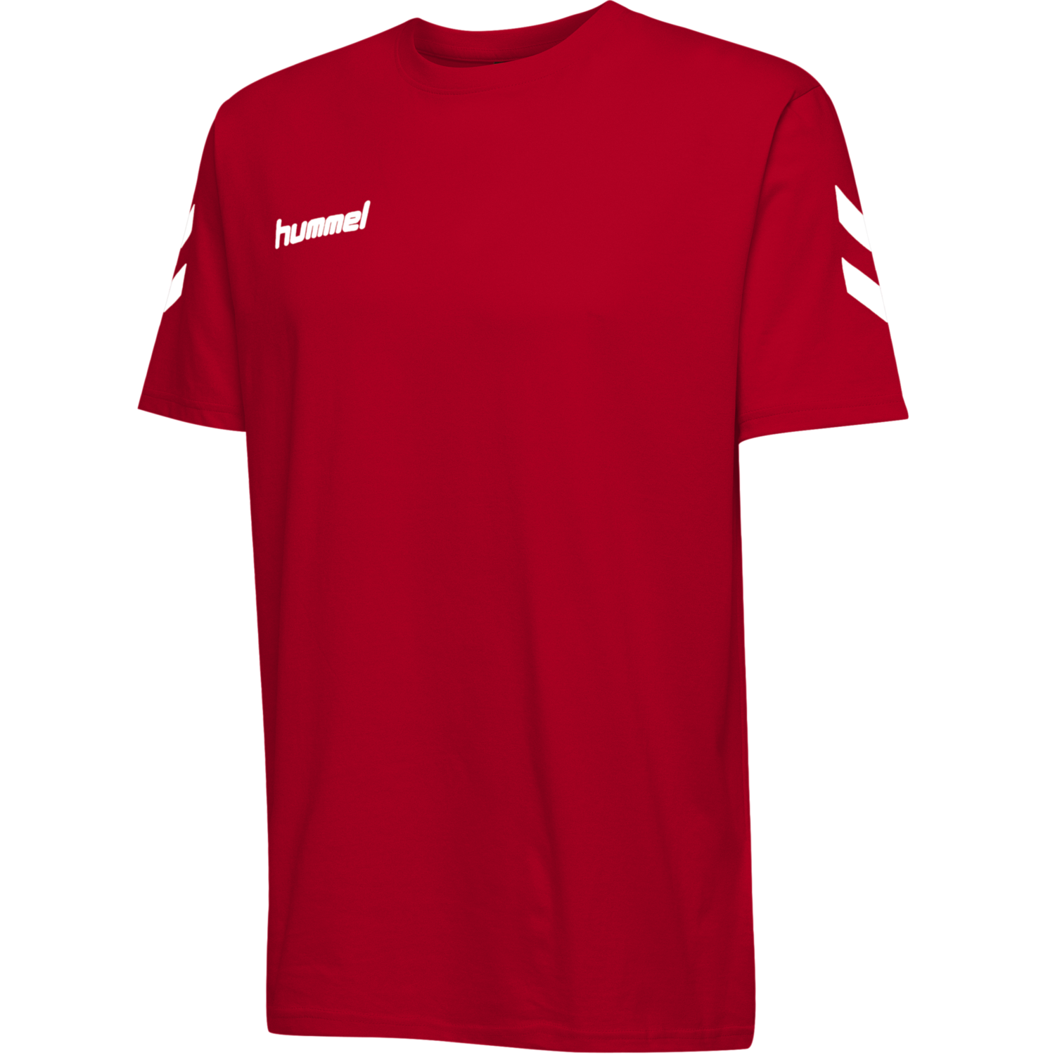 HUMMEL GO KIDS COTTON T-SHIRT S/S, TRUE RED, packshot