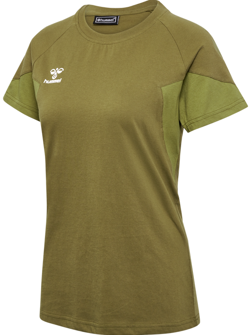 hmlTRAVEL T-SHIRT S/S WOMAN, MILITARY OLIVE, packshot