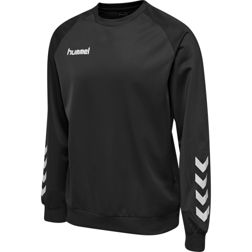 hmlPROMO POLY SWEATSHIRT, BLACK, packshot