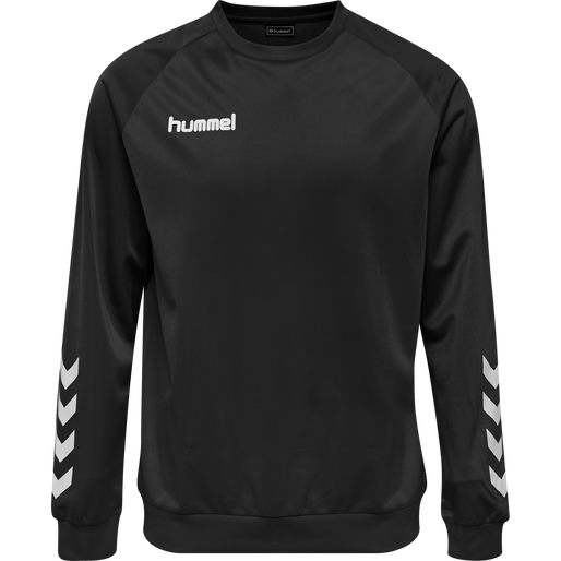 hmlPROMO POLY SWEATSHIRT, BLACK, packshot