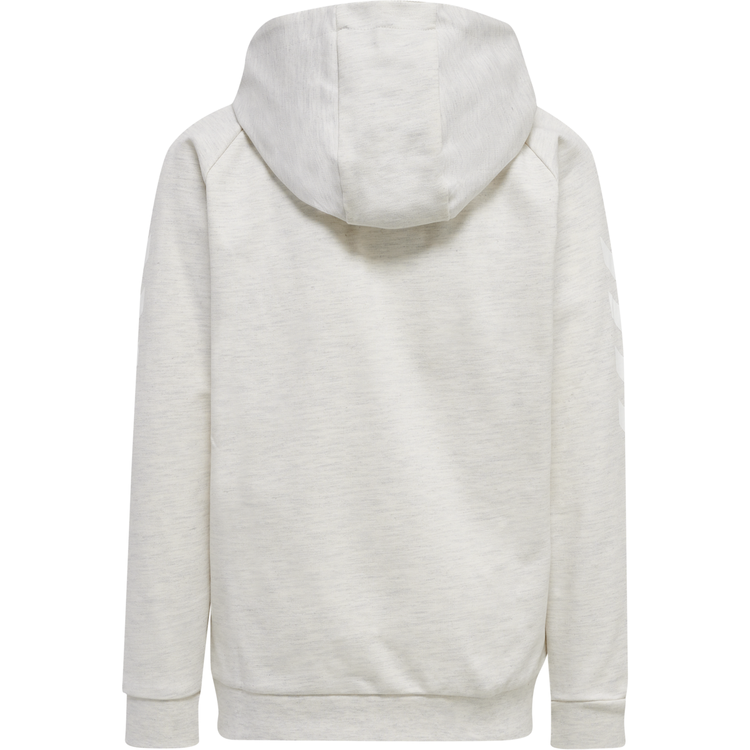 HUMMEL GO COTTON ZIP HOODIE WOMAN, EGRET MELANGE, packshot