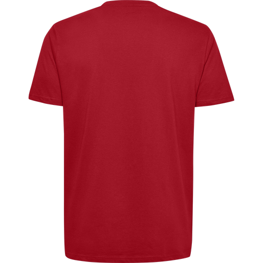 HUMMEL GO COTTON LOGO T-SHIRT S/S, TRUE RED, packshot