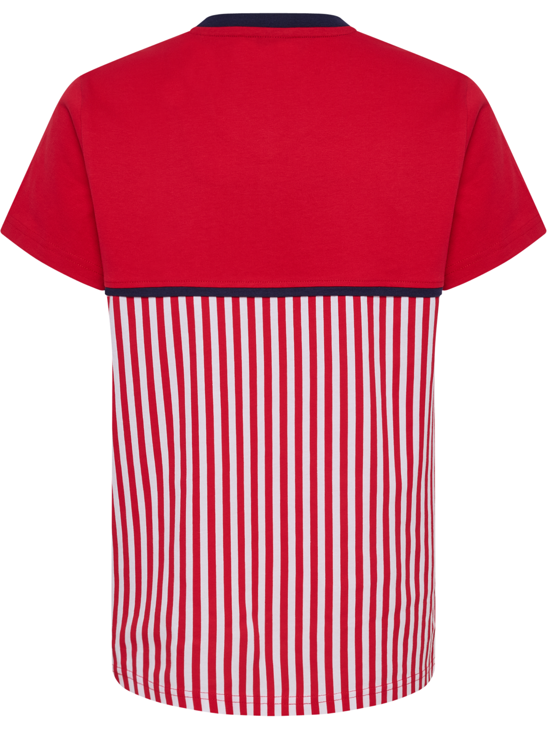 DBU 26 FAN 86 BLOCK COTTON TEE KIDS, TANGO RED/WHITE, packshot