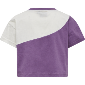 hummel CROPPED T-SHIRT S/S - CHINESE VIOLET