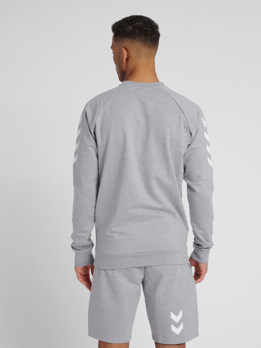 HUMMEL GO COTTON SWEATSHIRT, GREY MELANGE, model
