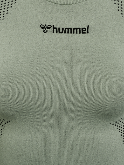 hmlMT SHAPING SEAMLESS T-SHIRT L/S, SEAGRASS, packshot